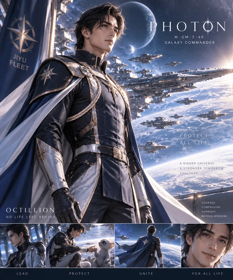 Photon character concept image